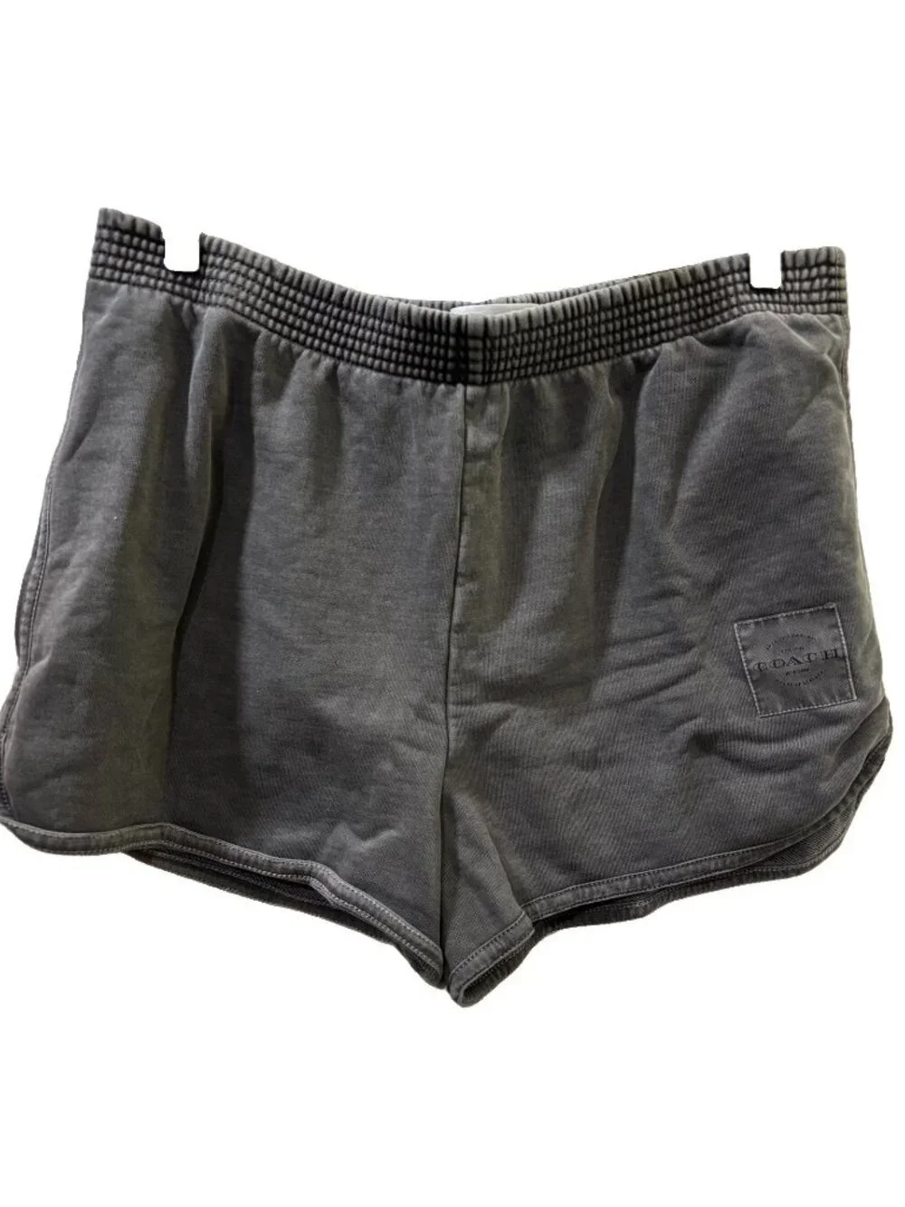Coach Garment Dye Track Shorts Dark Gray Pullon Shorts Size M